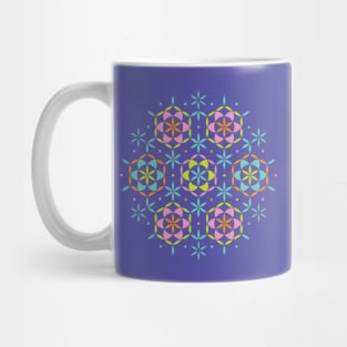 Colorful Flower of life Mug